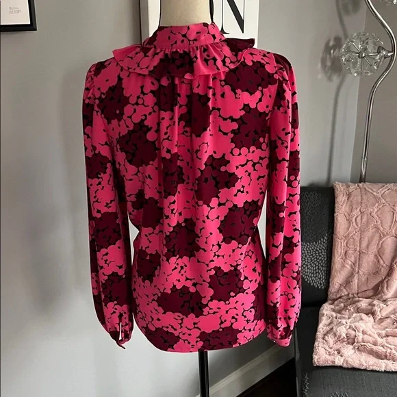 Kate Spade New York Bubble Dot Tie-neck Blouse - Picture 5 of 11